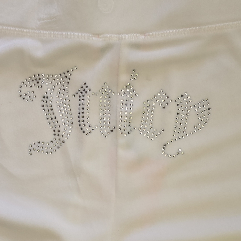 Juicy Couture Cream Rhinestone pants